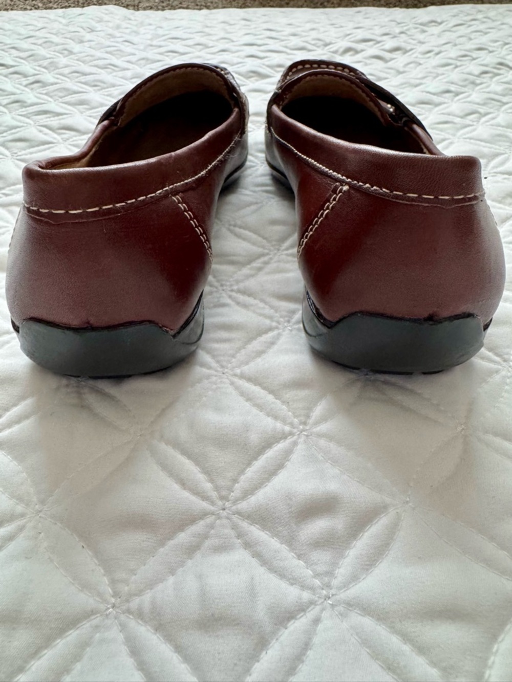 Naturalizer Women's Carletta Brown Leather Penny Loafers Flats Slip-on Size 7 - Picture 6 of 13